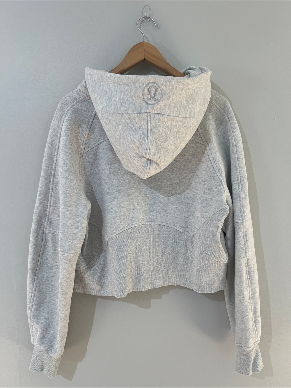 Lululemon Scuba Oversized Half-Zip Hoodie Bundle •M/L• Electric Turquoise Grey - Picture 4 of 8